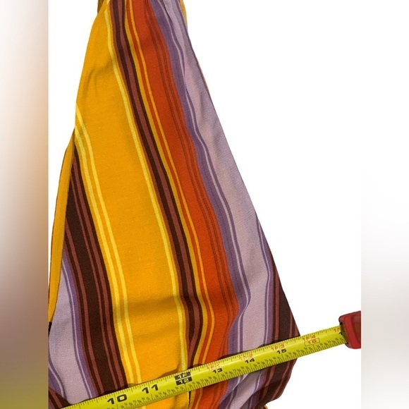 Miss Me Women’s Striped V-Neck Lined Sleeveless Maxi Dress - Multicolor Small - Picture 8 of 11